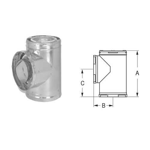 DuraVent 6 in DuraPlus Tee With Cap - Shop Hardware Tools Online Store