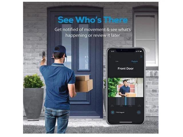 Geeni - Hawk Indoor/Outdoor Wi-Fi Wireless Network Surveillance Camera - Black