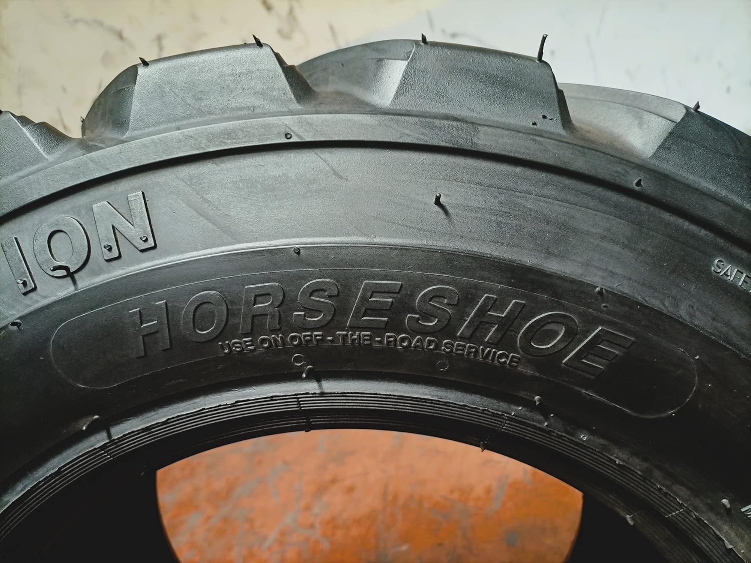 2 HORSESHOE 12-16.5 14PLY R-4 Skid Steer Tubeless Tires w/Extra Thick Rim-Guard Wall Super Heavy Duty H Load 12x16.5 305/70-16.5 NHS 12165 T168 SKS8
