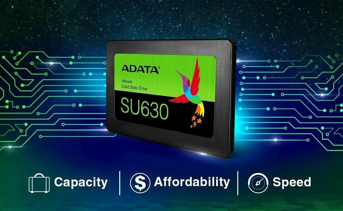 ADATA Ultimate SU630 480GB 3D QLC NAND SATA III 2.5 inch Internal SSD (ASU630SS-480GQ-R)