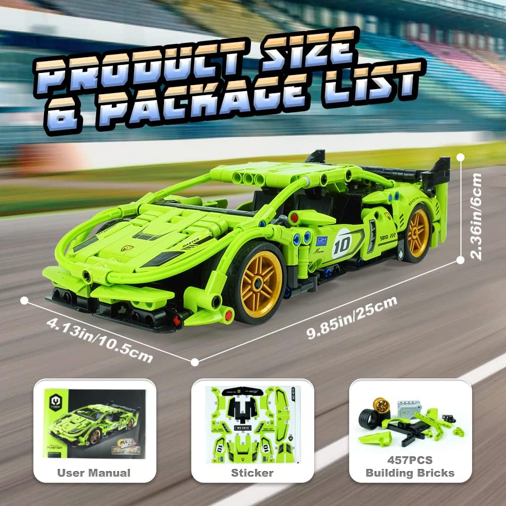 VodeDrge STEM Building Toys for Kids, Car Model Toys for Boys 8-12, Toys for 6 Years Old Boys, Erector Set for Boys Age 6-12