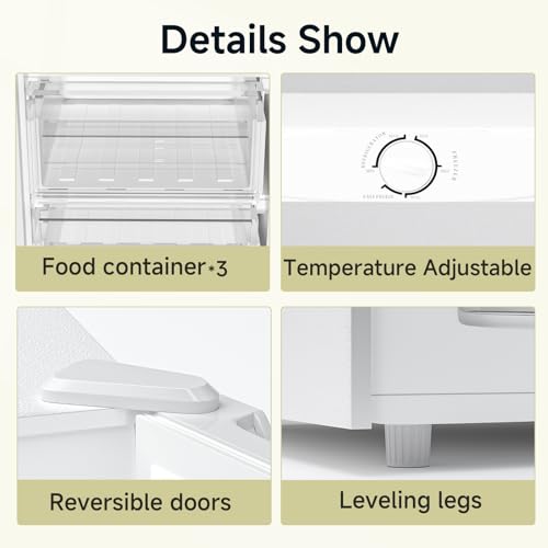 BANGSON Upright Freezer,7.0 Cu.ft Stand Up Freezer,Convertible Upright Freezer/Refrigerator,Single Door for Kitchen,Office,Apartment,White