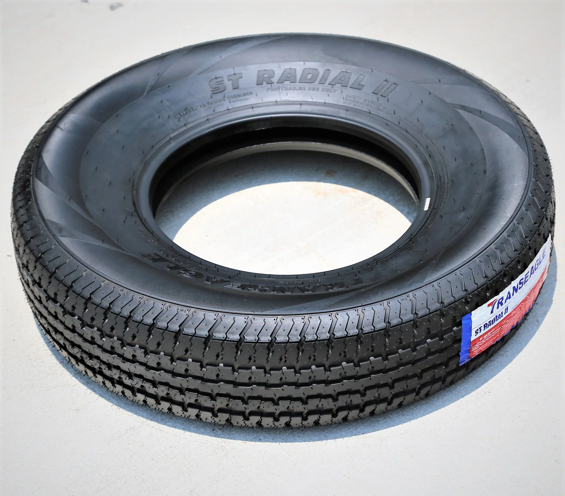 Pair of 2 (TWO) Transeagle ST Radial II Steel Belted ST 205/75R15 Load E (10 Ply) Trailer Tires
