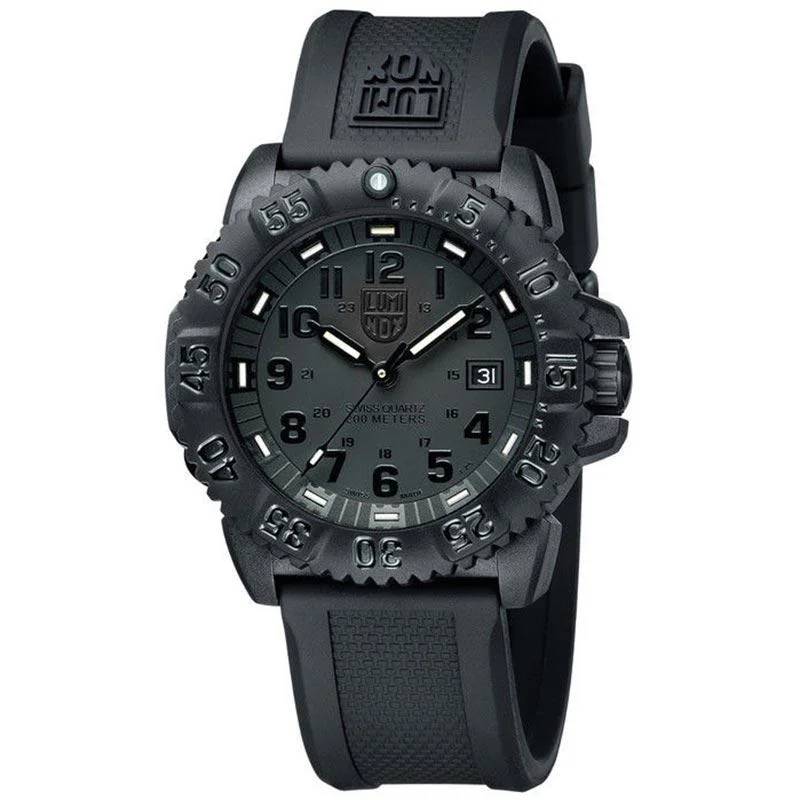 Luminox 3051 BLACKOUT EVO Navy SEAL Swiss Dive Watch - Radiant Selections