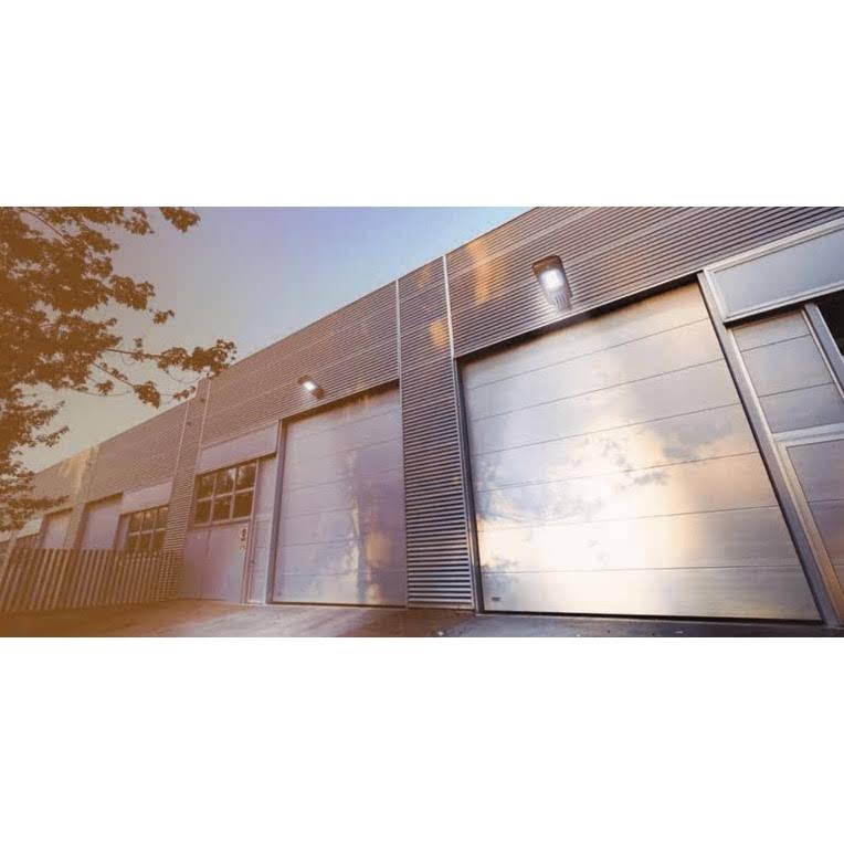Aurora LED Post Mount Solar Bollard Light Series Silver - Exact Size