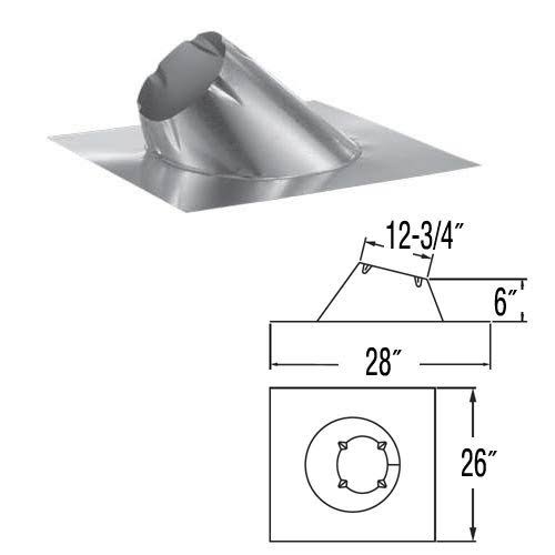 Duravent 8DPF12DSA DSA Adjustable Flashing 7/12-12/12