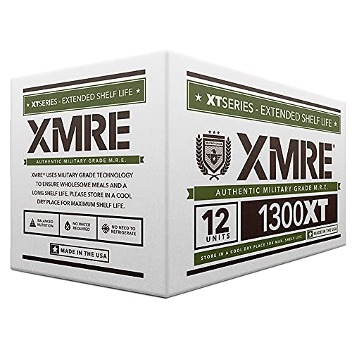 Meals 1300XT - 12 Case with Heaters (Meal Ready to Eat - Military Grade)