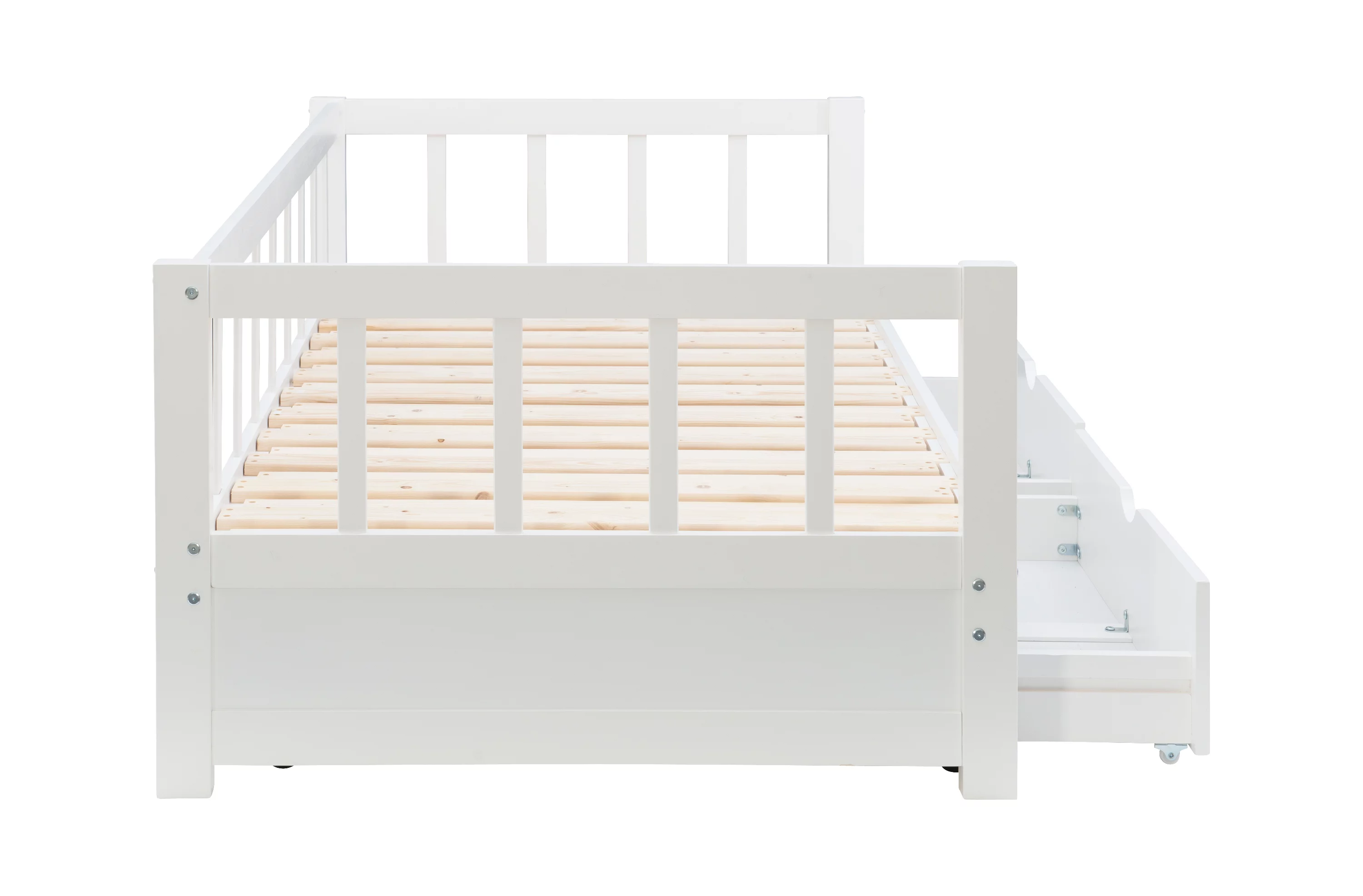 Galewood 2-Drawer Convertible Twin to King Daybed, White