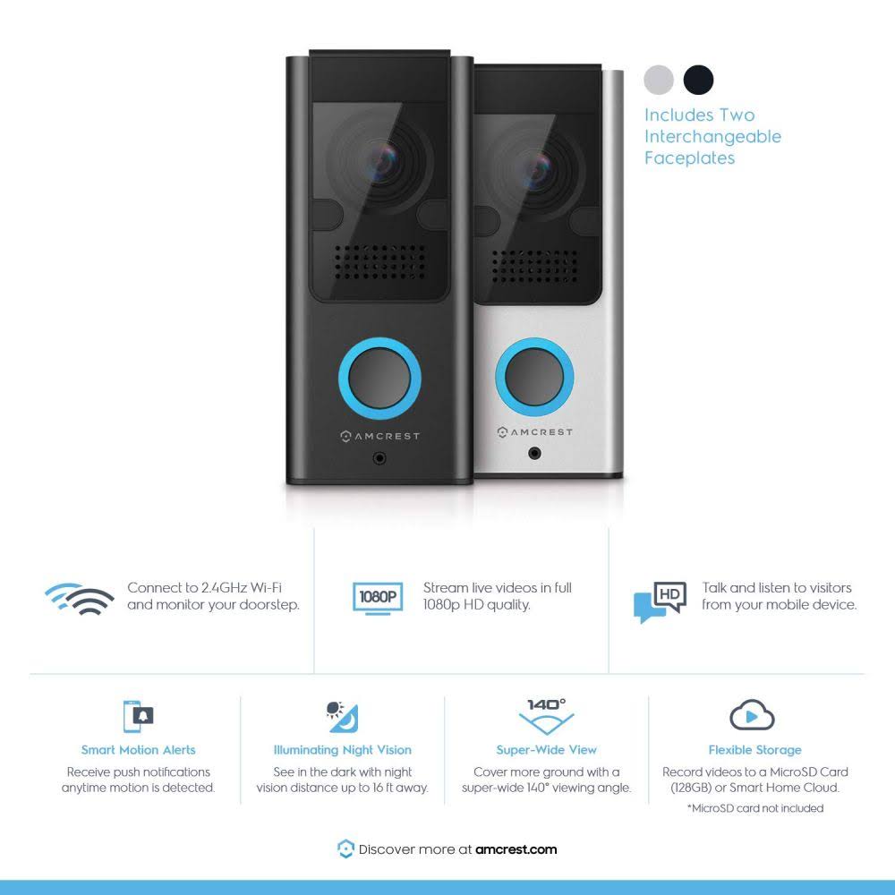 AD110 Amcrest SmartHome Video Doorbell Camera
