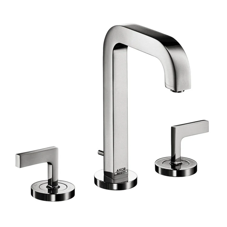 AXOR Citterio Two Handle Widespread Bathroom Faucet with Lever Handles and Pop-Up Drain