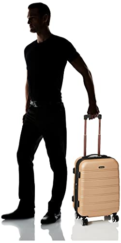 Rockland Melbourne Hardside Expandable Luggage with Spinner Wheels, 2TONENAVY, 2 Piece (20/28)