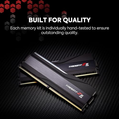 G.SKILL Trident Z5 RGB Series (Intel XMP 3.0) DDR5 RAM 64GB (2x32GB) 6000MT/s CL30-40-40-96 1.40V Desktop Computer Memory UDIMM