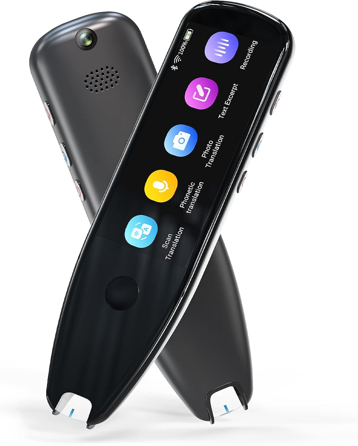 Vormor OCR Pen Scanner and Reader, Real Time Book Reader Scanning Pen with LCD Touchscreen