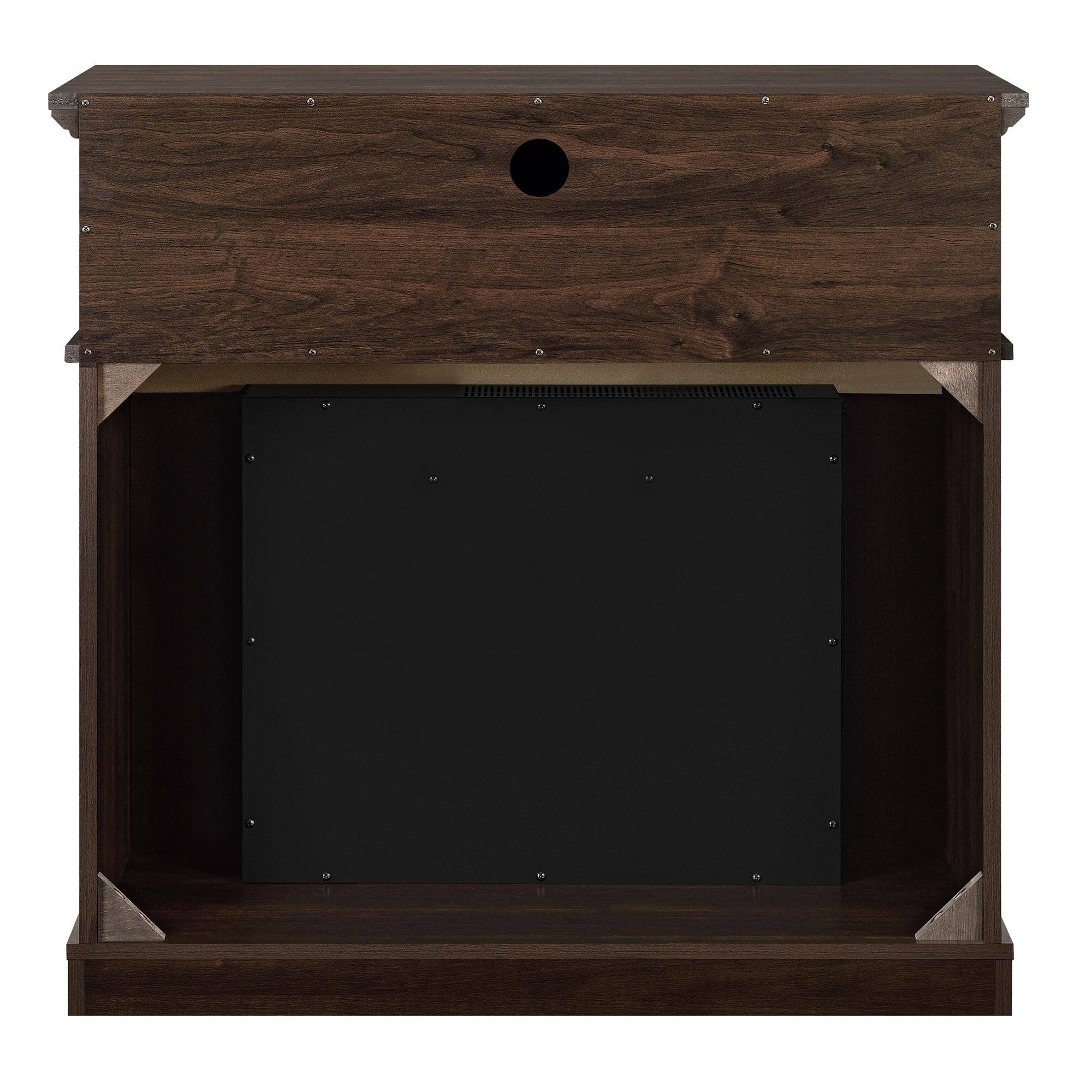 Ameriwood Home Thompson Place Media Fireplace for TVs Up to 37x22 Cherry