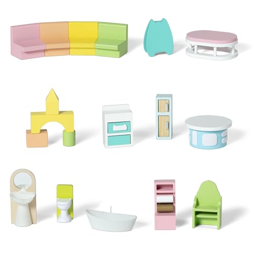 Gabby’s Dollhouse Purrfect Playhouse by Delta Children – Features Sounds & Light Up Ears - Includes 20 Accessories - Fits 8-inch Dolls