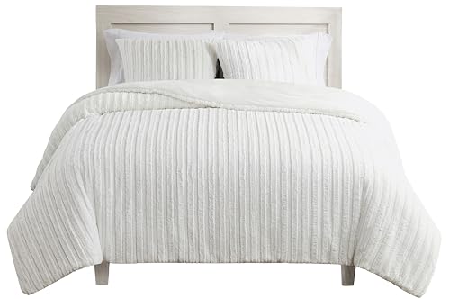 UGG Kenzie Full/Queen Comforter Set with 2 Pillow Shams Plush Faux Fur Bedding Soft Warm Down Alternative Comforter Washable Hypoallergenic Fluffy