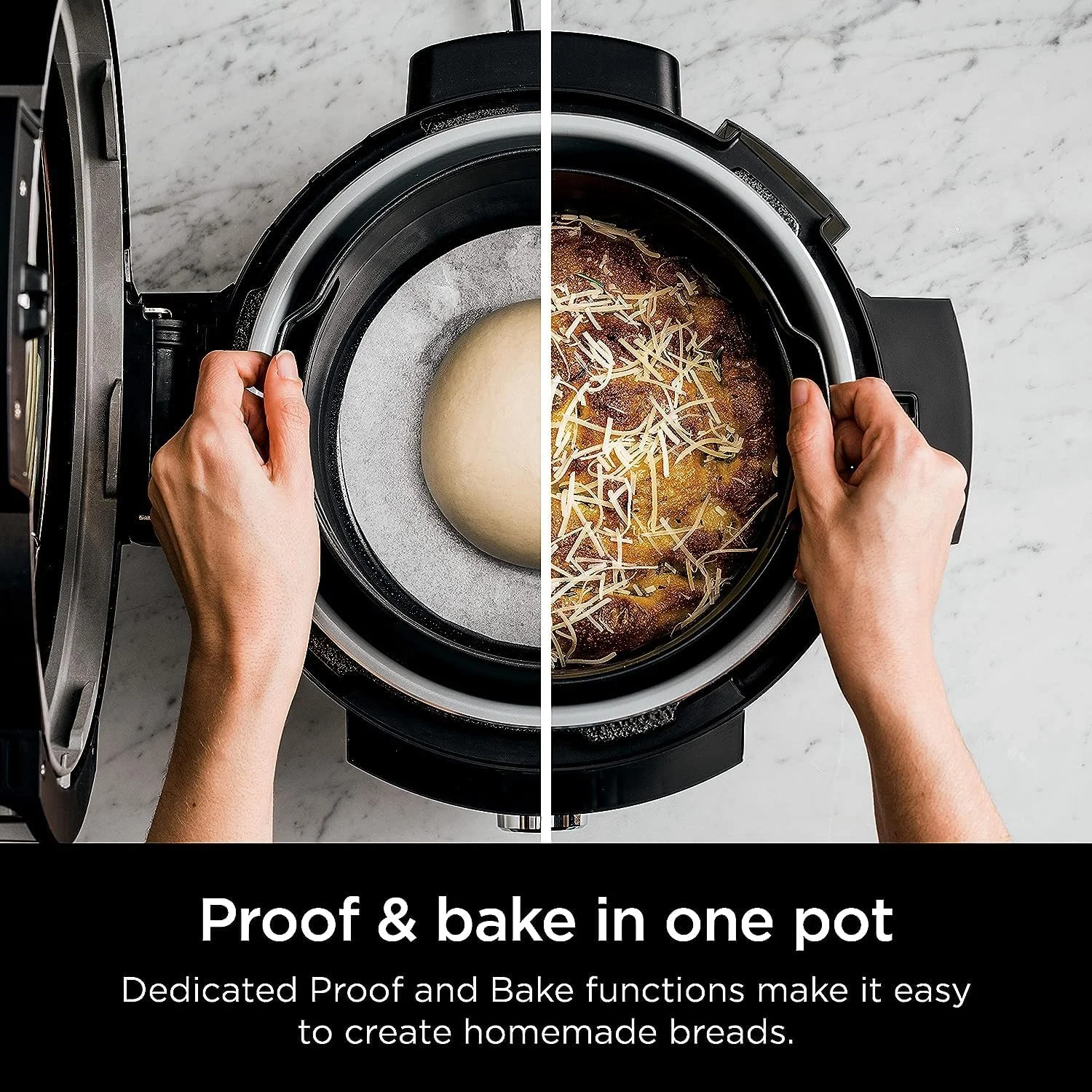Restored Ninja OL601 Cinnamon/RED Foodi XL 8 Qt. Pressure Cooker Steam Fryer with SmartLid, 14-in-1, Bakes & More, 3-Layer Capacity