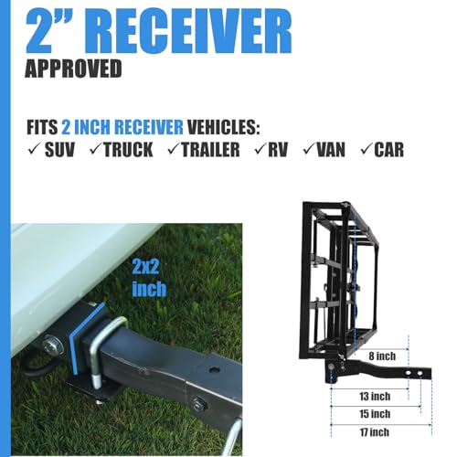 Hitch-Mount Bike Rack for Ebike Heavy-Duty