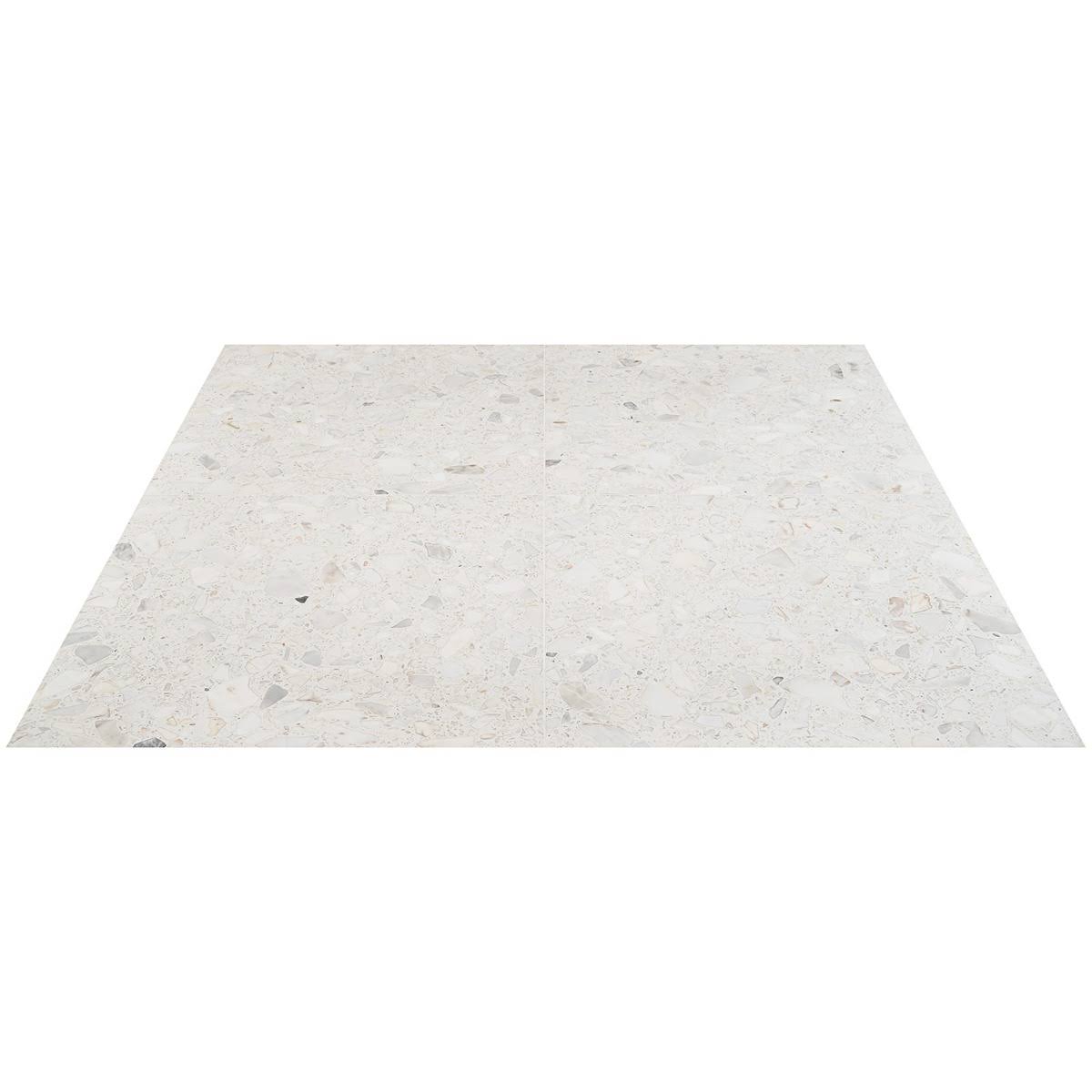 TileBar Terrazzo Italy Sacra Calacatta 24x24 Honed Marble Tile, Beige u0026 Cream, Backsplash, Wall and Floor