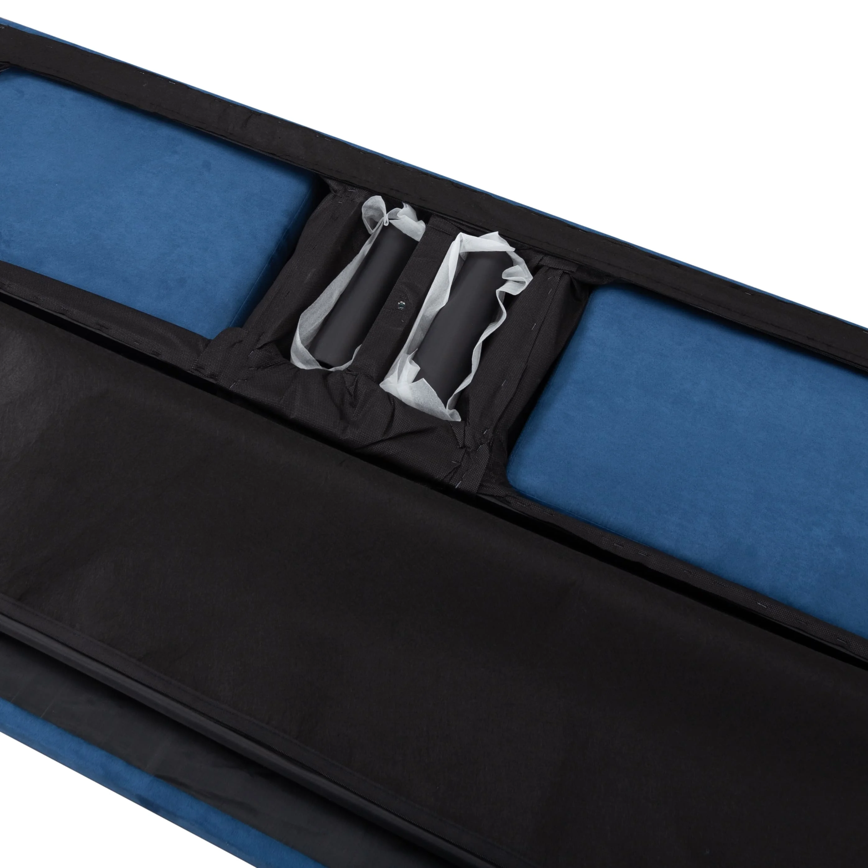 BSHTI 74.8 inch Futon Sofa bed,Modern Adult Sofa,Foam Futon Sleeper for Livingroom(Navy Blue)