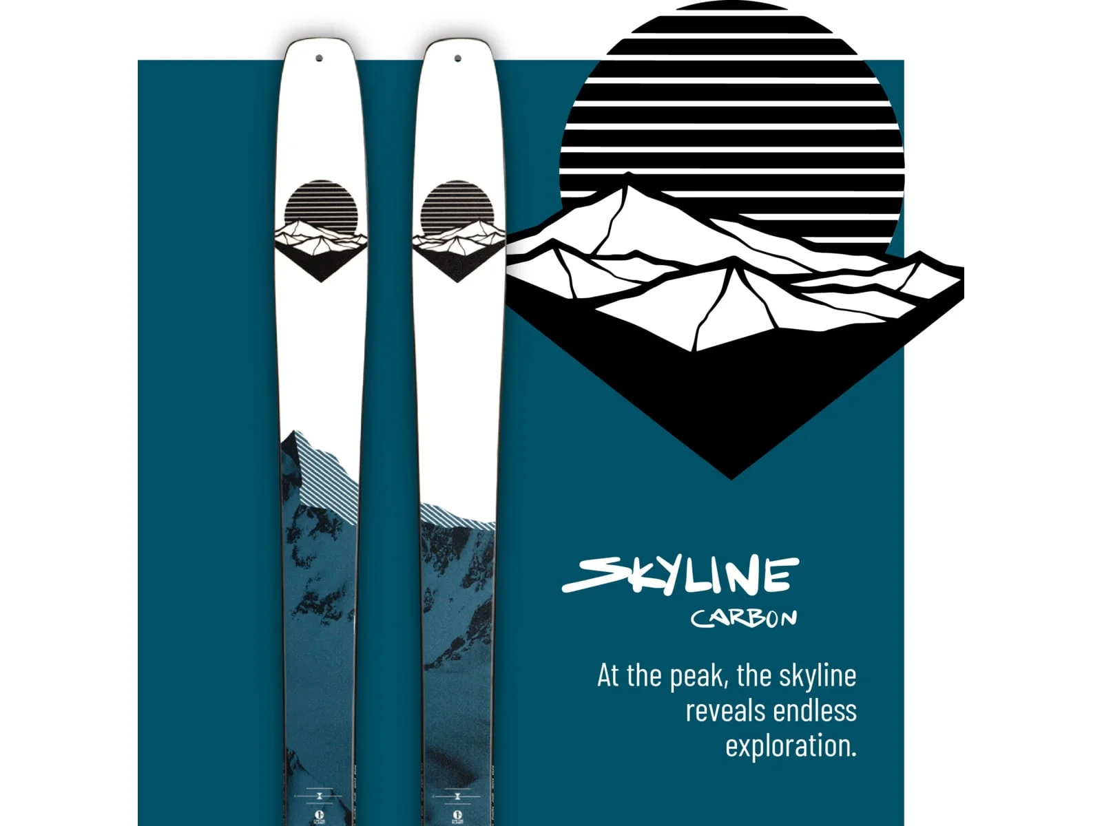 Weston Skyline Carbon Ski, Blue, 160