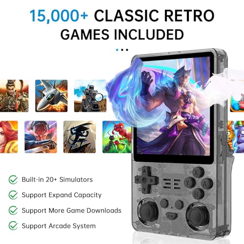 2025 Retro Handheld Game Console &ndash; 4-Inch IPS Screen, 5000mAh Battery for 10-Hour Playtime, Supports Multiplayer & TV Output