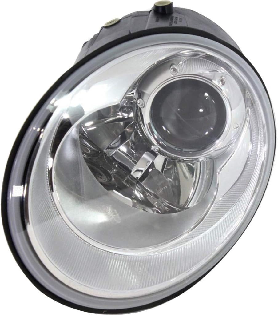 For Volkswagen Beetle Headlight Assembly 2006 07 08 09 2010 Pair Driver and Passenger Side Halogen For VW2518109 | VW2519109