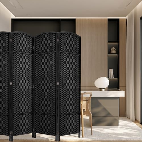 Room Divider, Room Dividers and Folding Privacy Screens, 16in Privacy Screen, 6 Panel Temporary Wall Partitions, 6ft Space Separation Panel Screen