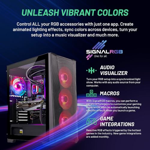 Skytech King 95 Gaming PC Desktop, Ryzen 7 9700X 3.8 GHz (5.5GHz Turbo Boost), NVIDIA RTX 5070 12GB GDDR7, 1TB Gen4 SSD, 32GB DDR5 RAM 6000 RGB