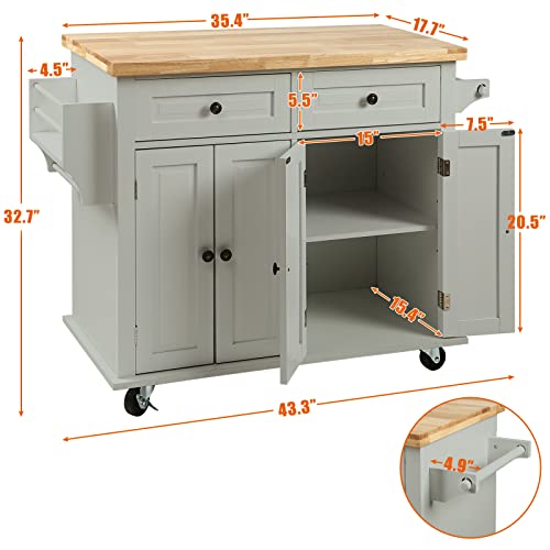NSdirect Kitchen Island Cart