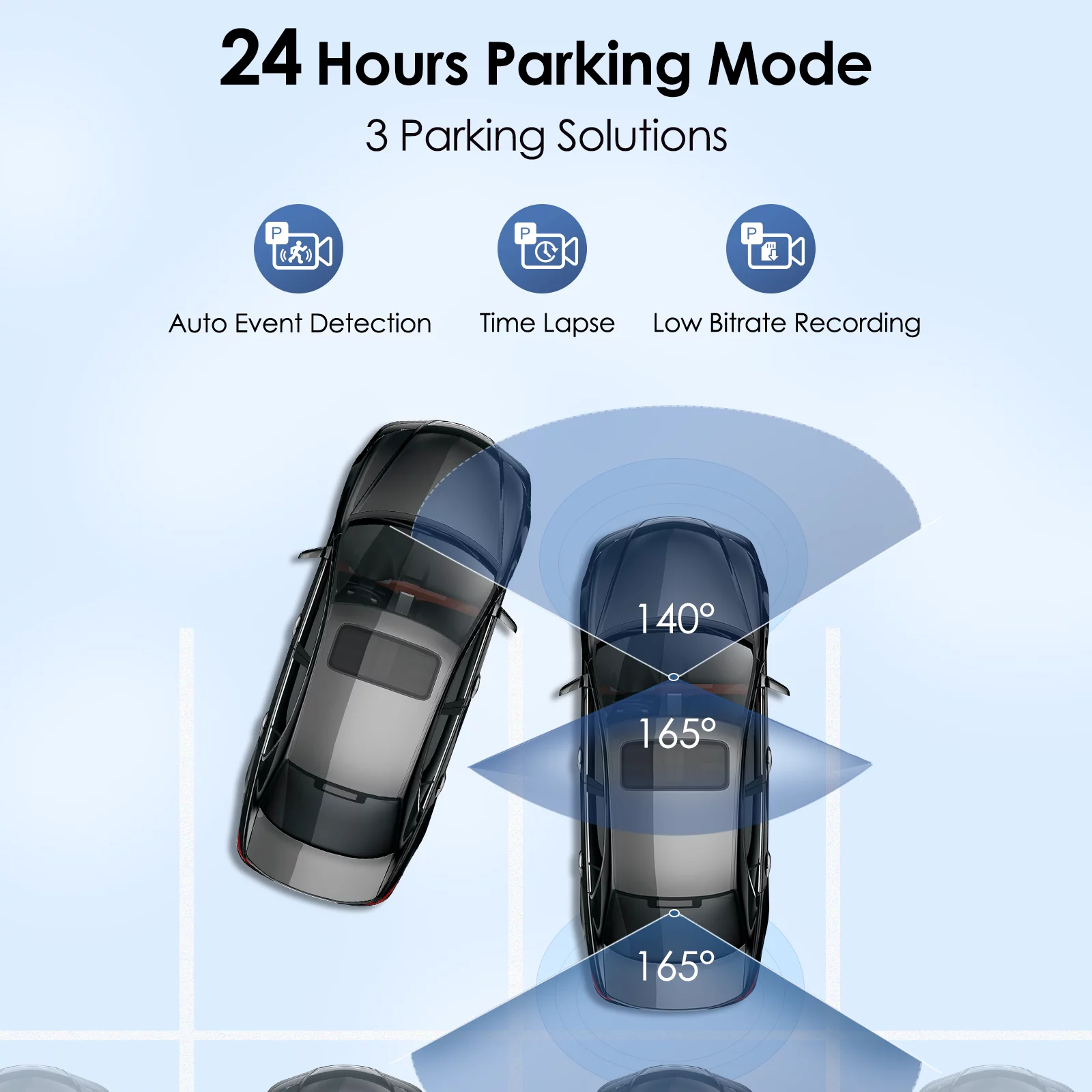 VIOFO T130 3 Channel Dash Cam Uber,  WiFi and GPS, 1440P+1080P+1080P,  Supercapacitor, 24 Hour Parking Mode, Support 256GB Max