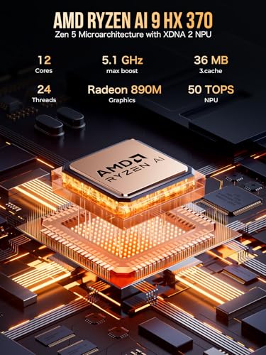 GMKtec Mini PC AMD Ryzen 7 5825U (Turbo 4.5GHz) Dual NIC 2.5G Gaming Desktop Computers 16GB DDR4 512GB SSD Dual LAN 2.5G/ WiFi 6E, USB3.2, USB-C