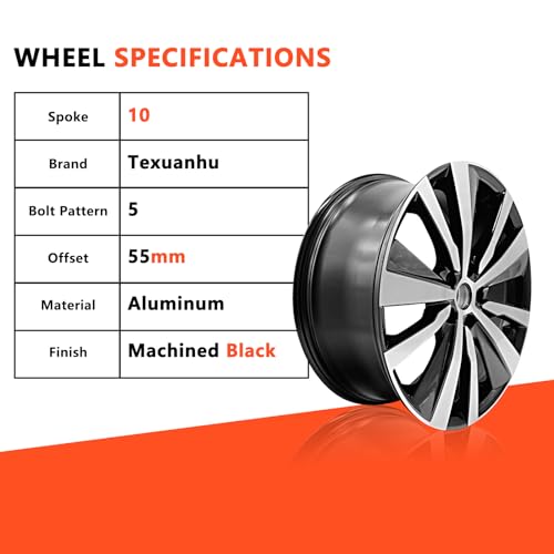 New 19 inch single rims for 2019 2020 2021 2022 Nissan Altima SV SR S SL Machined Black 19x8 inch wheels OEM Replacement Rims