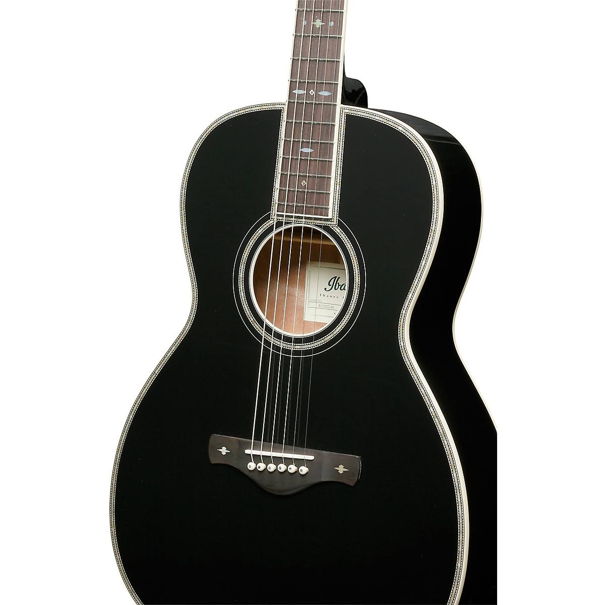 Ibanez AV5CBK Grand Concert Acoustic Guitar Black