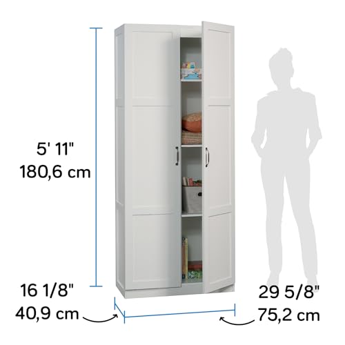 Sauder Select Storage Cabinet/ Pantry cabinets, White finish