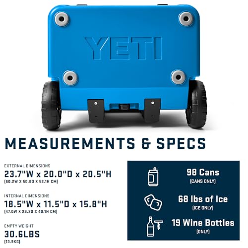 YETI Roadie 60 Wheeled Cooler with Retractable Periscope Handle