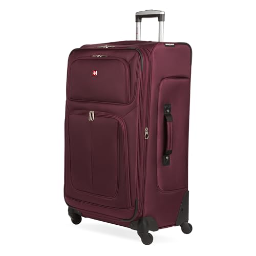 SwissGear Sion Softside Expandable Roller Luggage, Teal, 3 Piece Set (21/25/29)