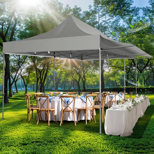COBIZI 10x10 Pop Up Canopy Tent with Awning