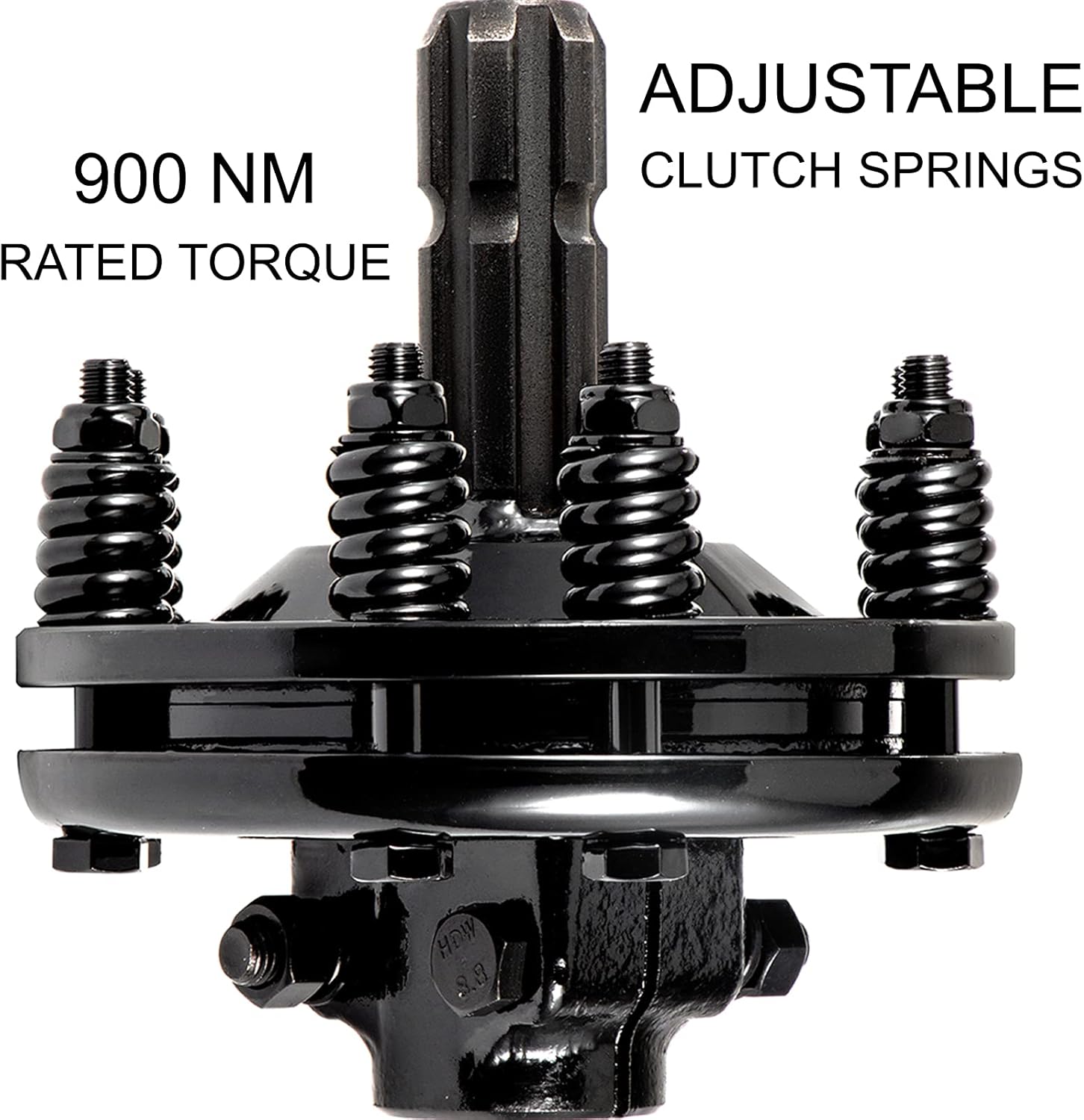 VEVOR Slip Clutch, 1 3/8 PTO Slip Clutch, 6 Spline Ends PTO Friction Clutch, Carburized Steel Tractor Slip Clutch