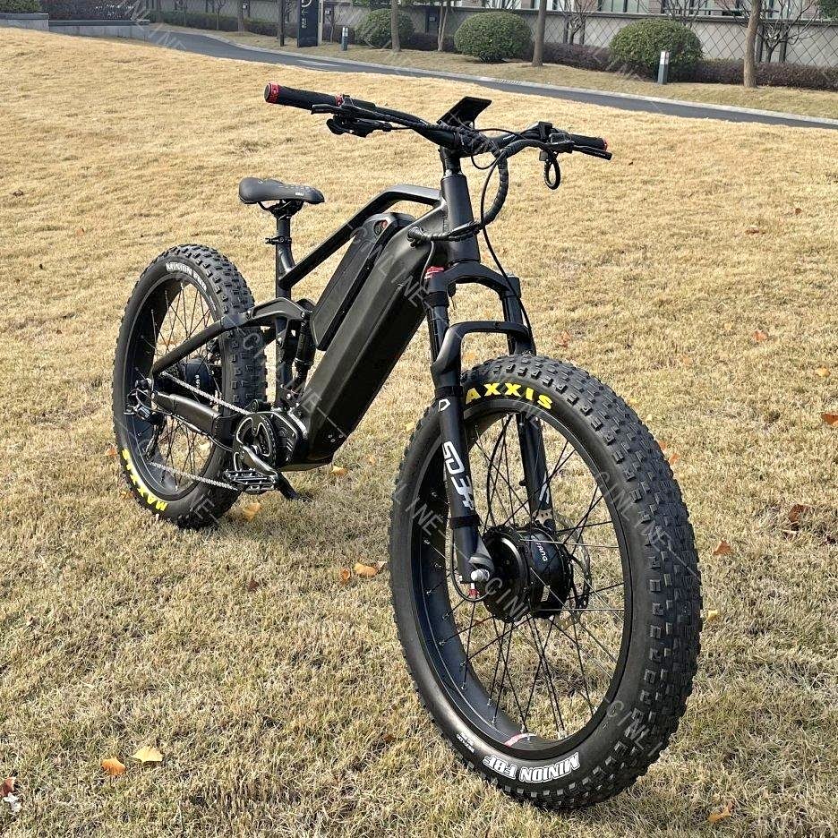 Bike electric bicycle 48V 1500w Electric Mountain Bikes for Adults Fat Tire dual battery 26x4.0''