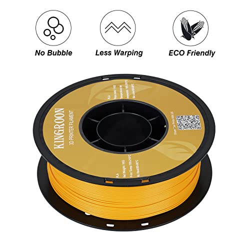 Kingroon PLA 3D Printer Filament, 12Rolls, Dimensional Accuracy +/- 0.03 mm, 12kg Spool(26.4lbs)