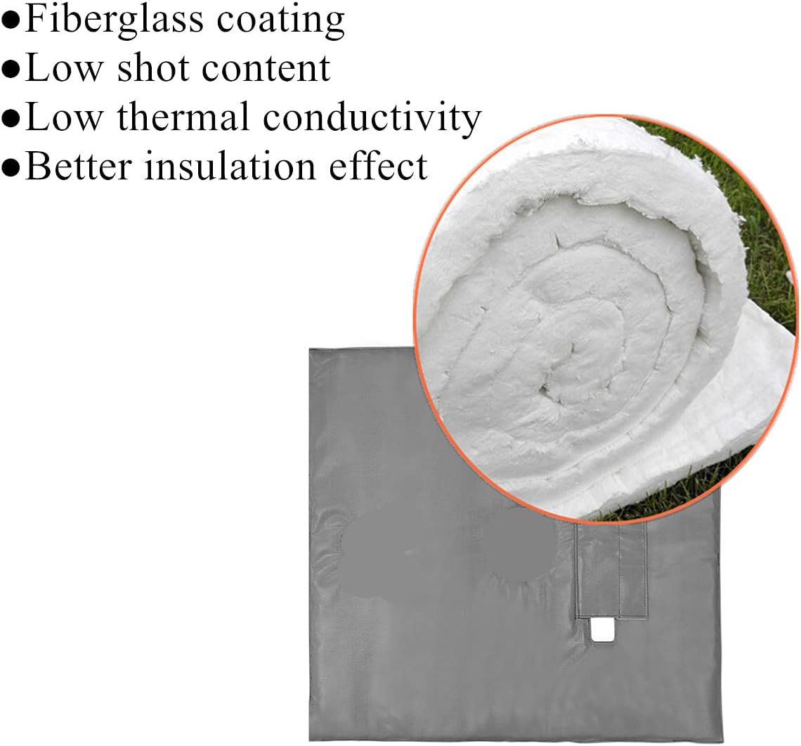 SafBbcue BBQ Grill Thermal Insulation Blanket for Camp Chef 24 Pellet Grills Thermal Blanket for Winter Cooking Keep Consistent Temperatures