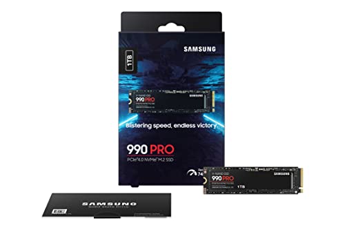 Samsung 990 PRO SSD NVMe M.2 PCIe Gen4, M.2 2280 Internal Solid State Hard Drive, Seq. Read Speeds Up to 7,450 MB/s for High End Computing, Gaming