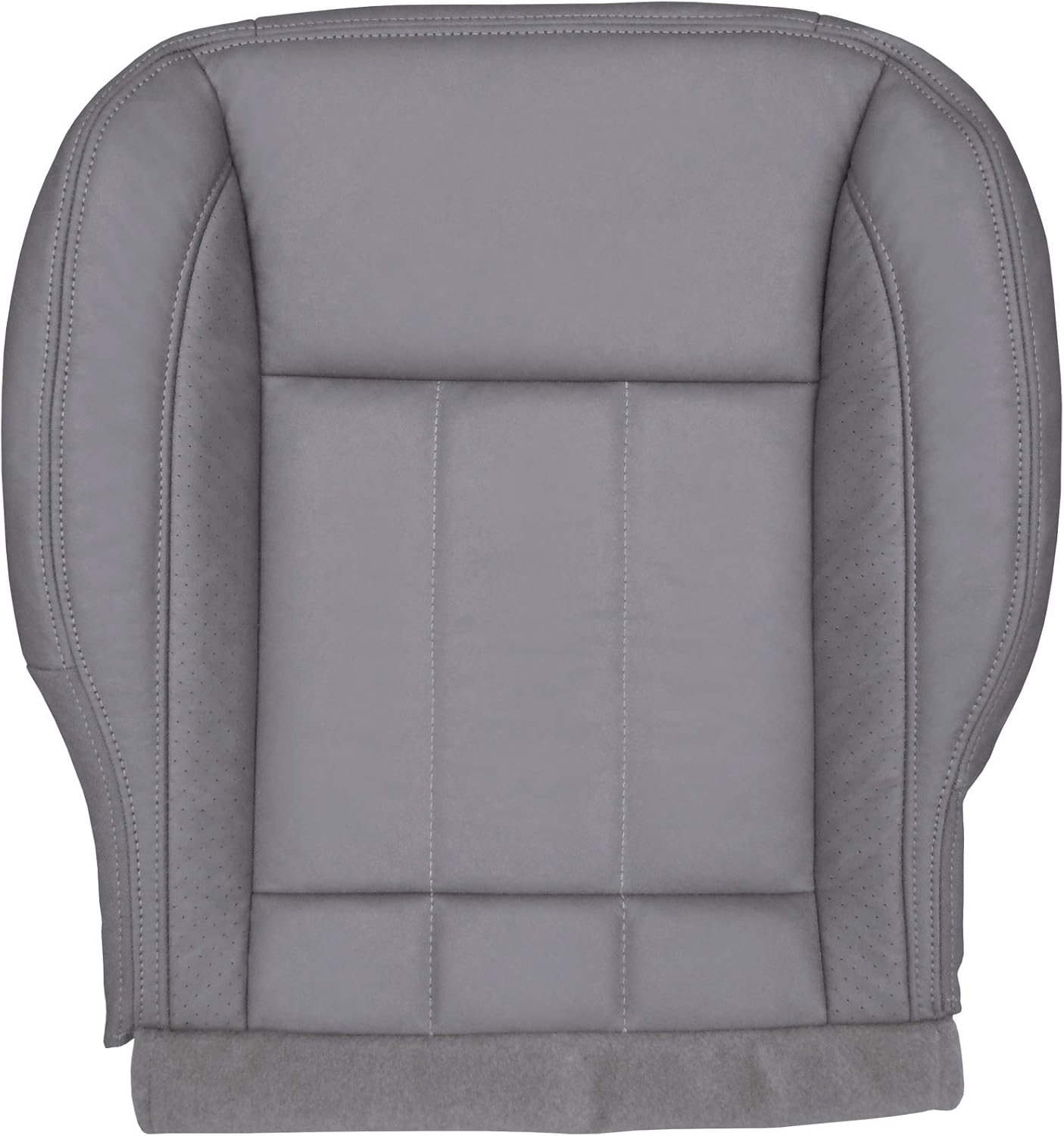 The Seat Shop Passenger Bottom Perforated Leather Seat Cover (P2 Without Flap) - Khaki Tan Leather (Compatible with 2006