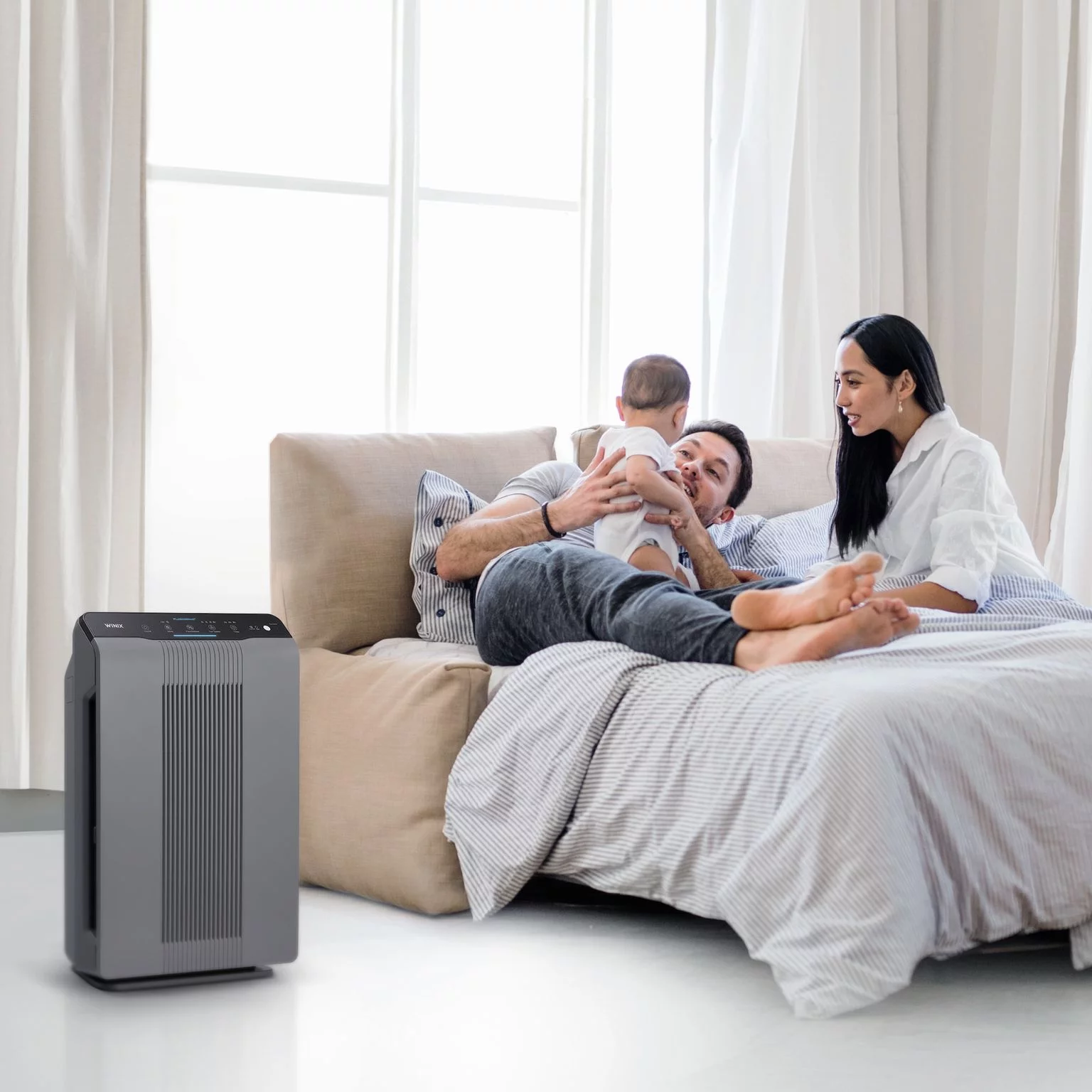 Winix 5300-2 True HEPA 4-Stage Air Purifier with PlasmaWave Technology, AHAM Verified for 5 air changes per hour for 360 square feet