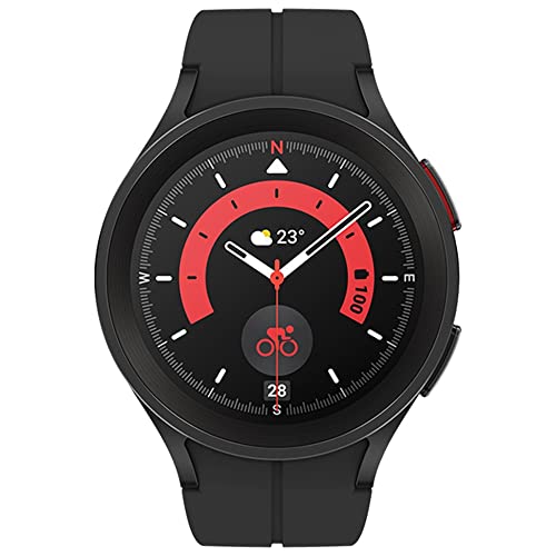 SAMSUNG Galaxy Watch 5 Pro (45mm, WiFi + 4G LTE) 1.4" Super AMOLED Smartwatch GPS Bluetooth with Advanced Sleep Coaching, Bioactive Sensor
