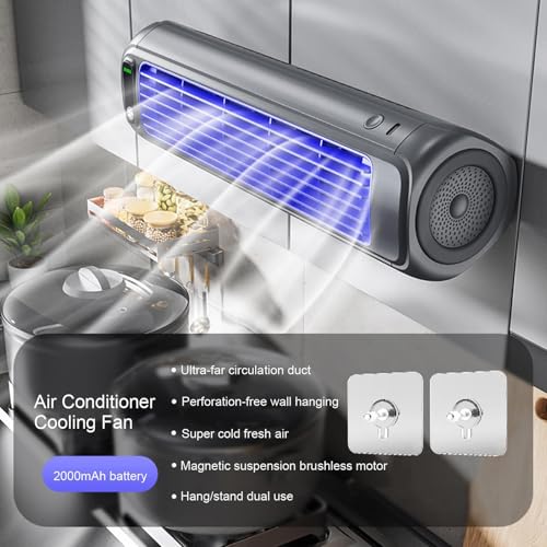 Serum Cooling Ace, Portable Air Conditioner Fan Quiet, with 3 Speeds LED Display, Portable A/C USB charging, 24h Long-Lasting Battery Life -0203