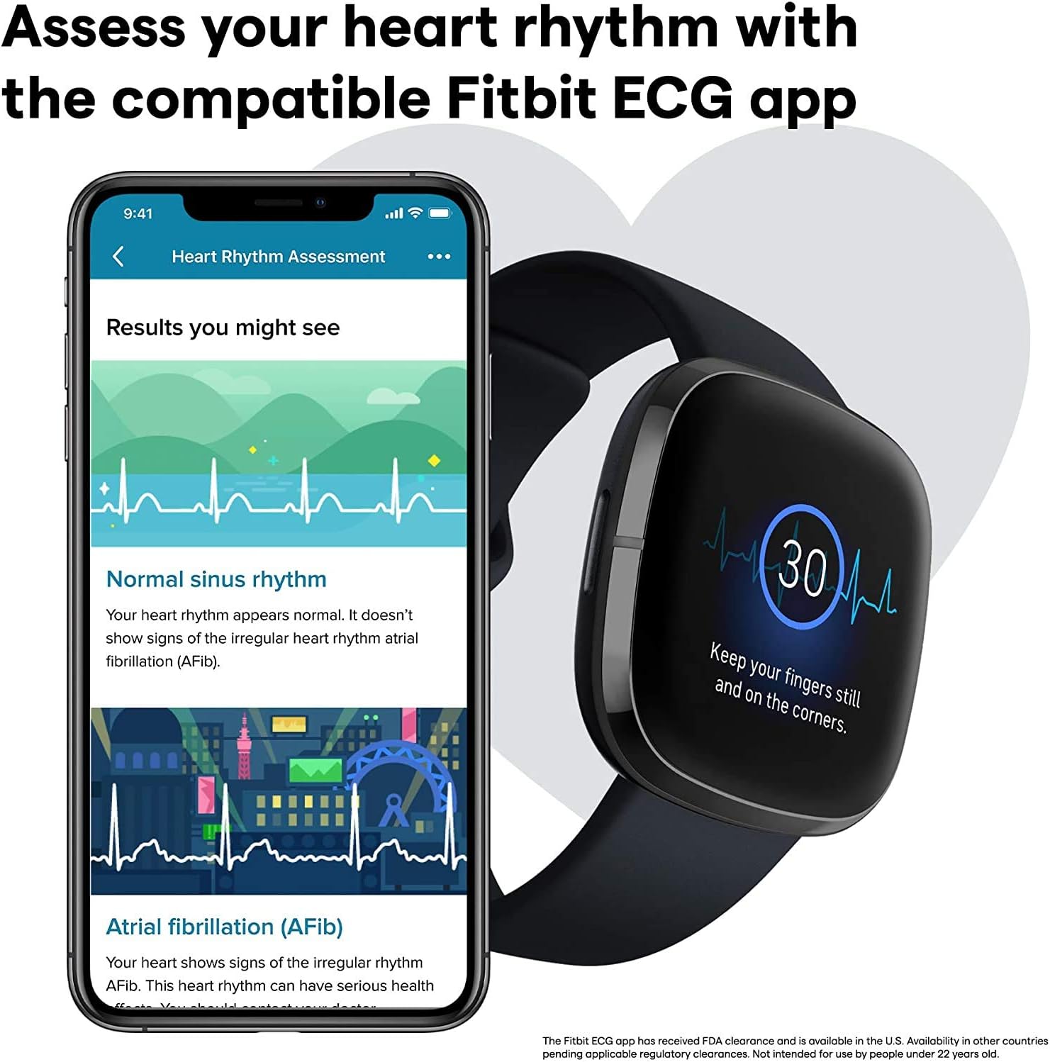 Fitbit Sense Health & Fitness Smartwatch W/GPS, Bluetooth Call/Text, Heart Rate SpO2, ECG, Skin Temperature & Stress Sensing (S & L Bands