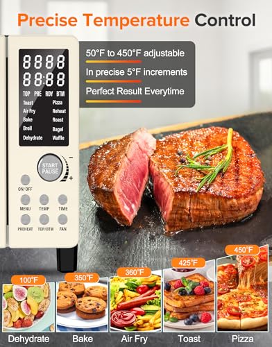 Nuwave Bravo Pro Smart 21QT Toaster Oven Air Fryer Combo, Convection Oven Countertop, 10 functions all in 1, with even & quick crisp technology