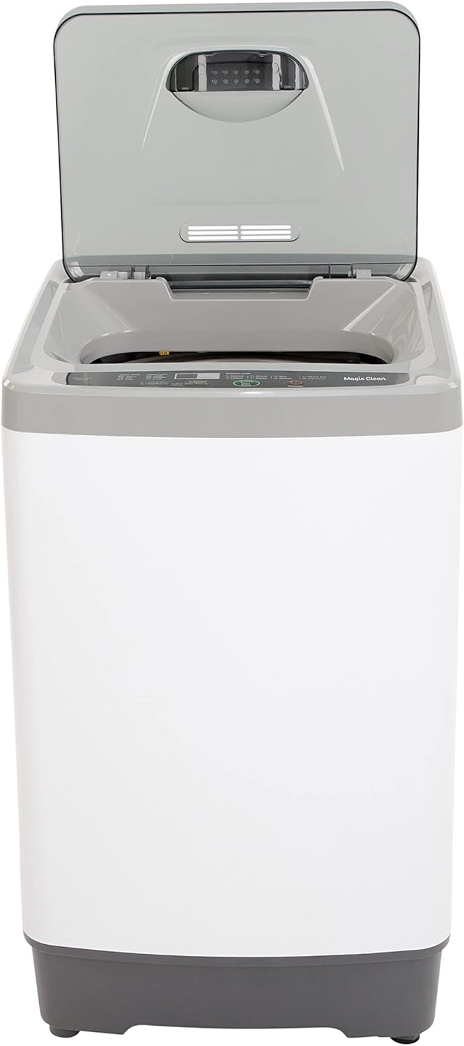 MCLW14WI Portable Washing Machine with 8 Automatic Cycles and Standard Sink/Faucet Attachment, Compact for Apartments Dorms and RVs, White